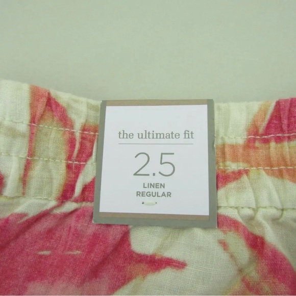 Chico’s Ultimate Fit Wide Leg Pants SZ 2.5 Regular Havana Shores Linen NWT - Picture 5 of 14